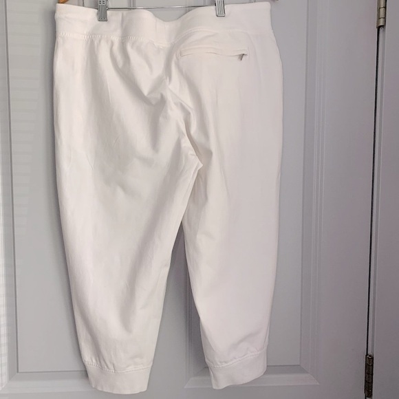 Lauren by Ralph Lauren White Capri Sweatpants Women Size XL - Picture 6 of 9